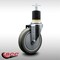 Service Caster 5'' SS Gray Poly Wheel Swivel 1-7/8'' Expanding Stem Caster SCC-SSEX20S514-PPUB-178 - alternate 2